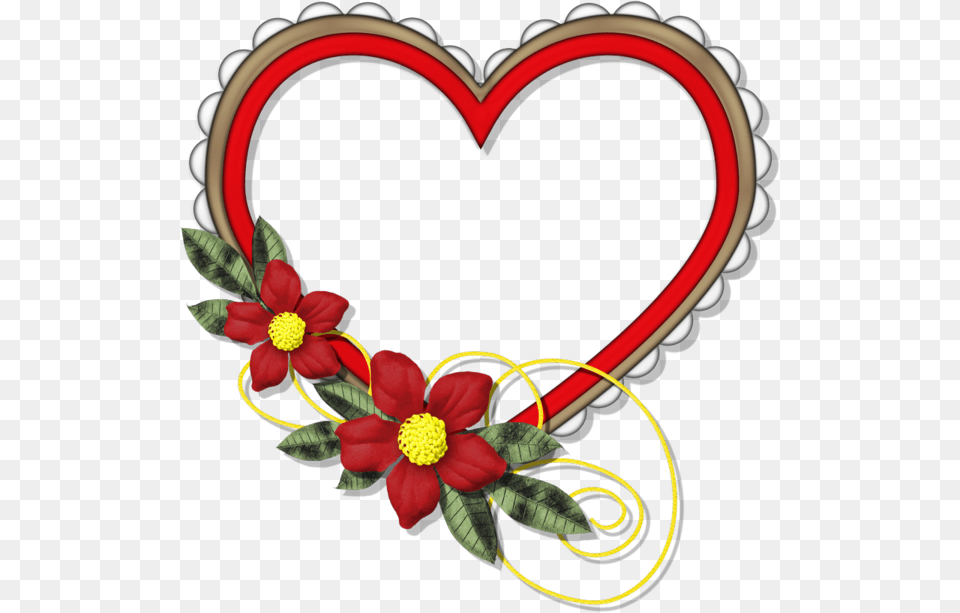 Gingers Heart Heart, Pattern, Embroidery, Flower, Plant Png Image