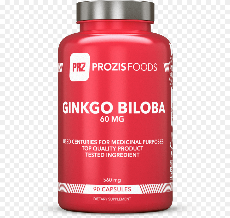 Ginkgo Biloba 60mg 90caps Prozis Foods Coenzyme Q10 30mg 60 Softgels, Bottle, Shaker Free Png Download