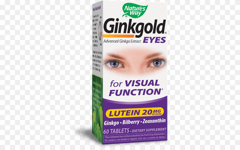 Ginkgold Eyes Nature39s Way Ginkgold Eyes 60 Tablets, Advertisement, Poster, Herbal, Herbs Png