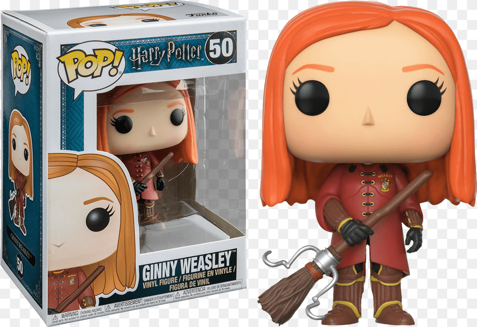 Ginny In Quidditch Robes Pop Vinyl Figure Ginny Funko Pop, Doll, Toy, Person, Face Free Png