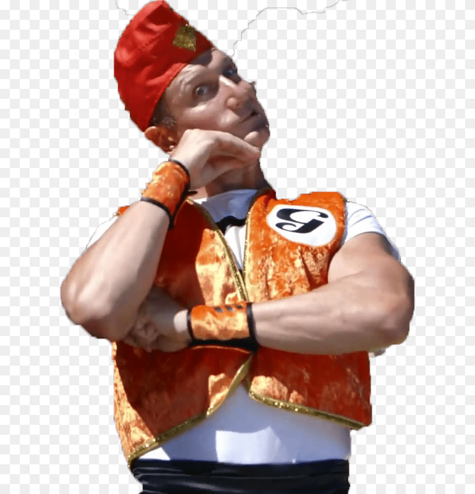 Gino The Genie, Vest, Clothing, Person, Man Png Image