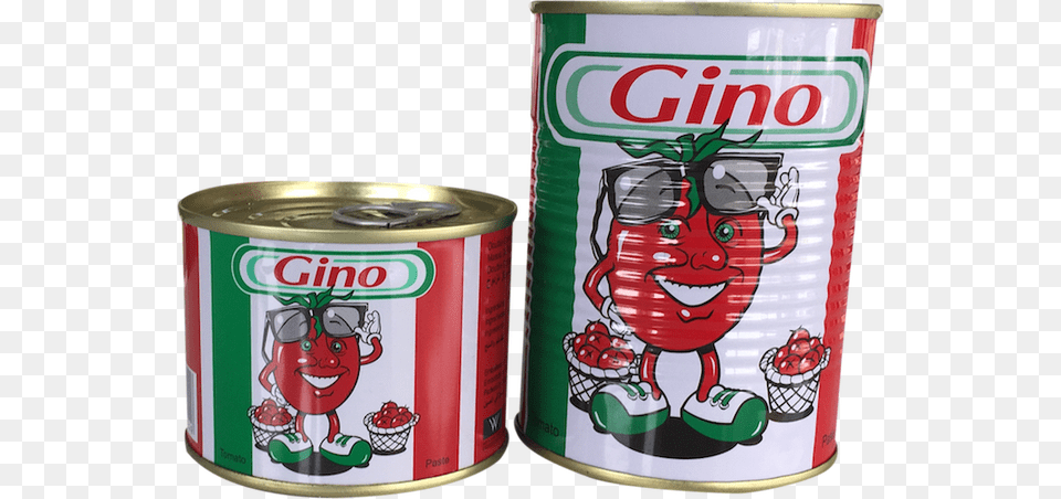 Gino Tin Tomatoes Gino De Rica Tomato Puree Paste, Can, Aluminium, Canned Goods, Food Free Png