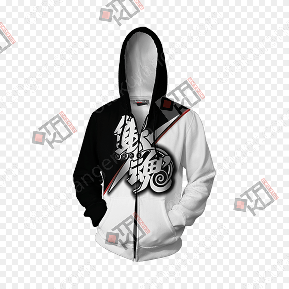 Gintama Unisex Zip Up Hoodie Jacket Evangelion Asuka T Shirt, Knitwear, Clothing, Sweatshirt, Sweater Png Image