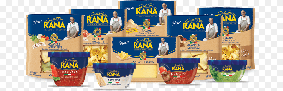 Giovanni Rana Coupons Giovanni Rana Pasta, Advertisement, Food, Person, Snack Png