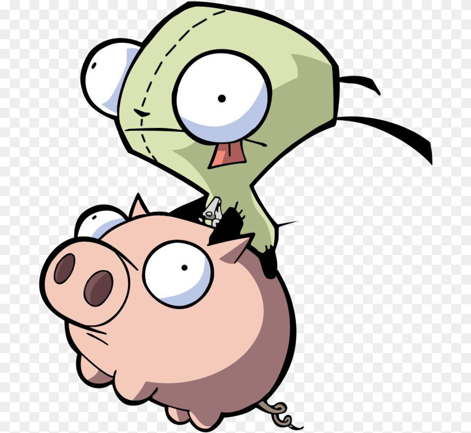 Gir In Pig Photo Invader Zim Gir Pig, Nature, Outdoors, Snow, Snowman Png