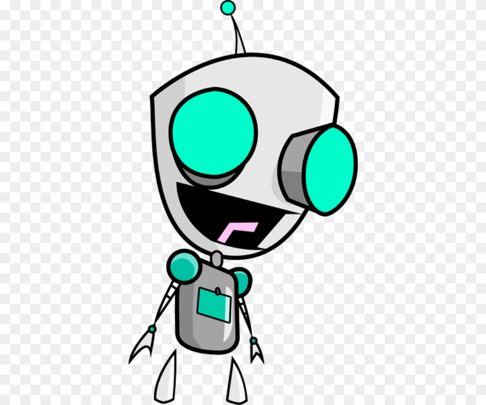 Gir Looking Happy Plu230 Invader Zim Gir Robot Free Transparent Png