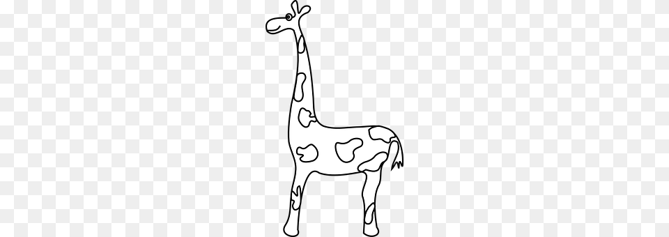 Giraffe Stencil, Animal, Mammal, Deer Png Image
