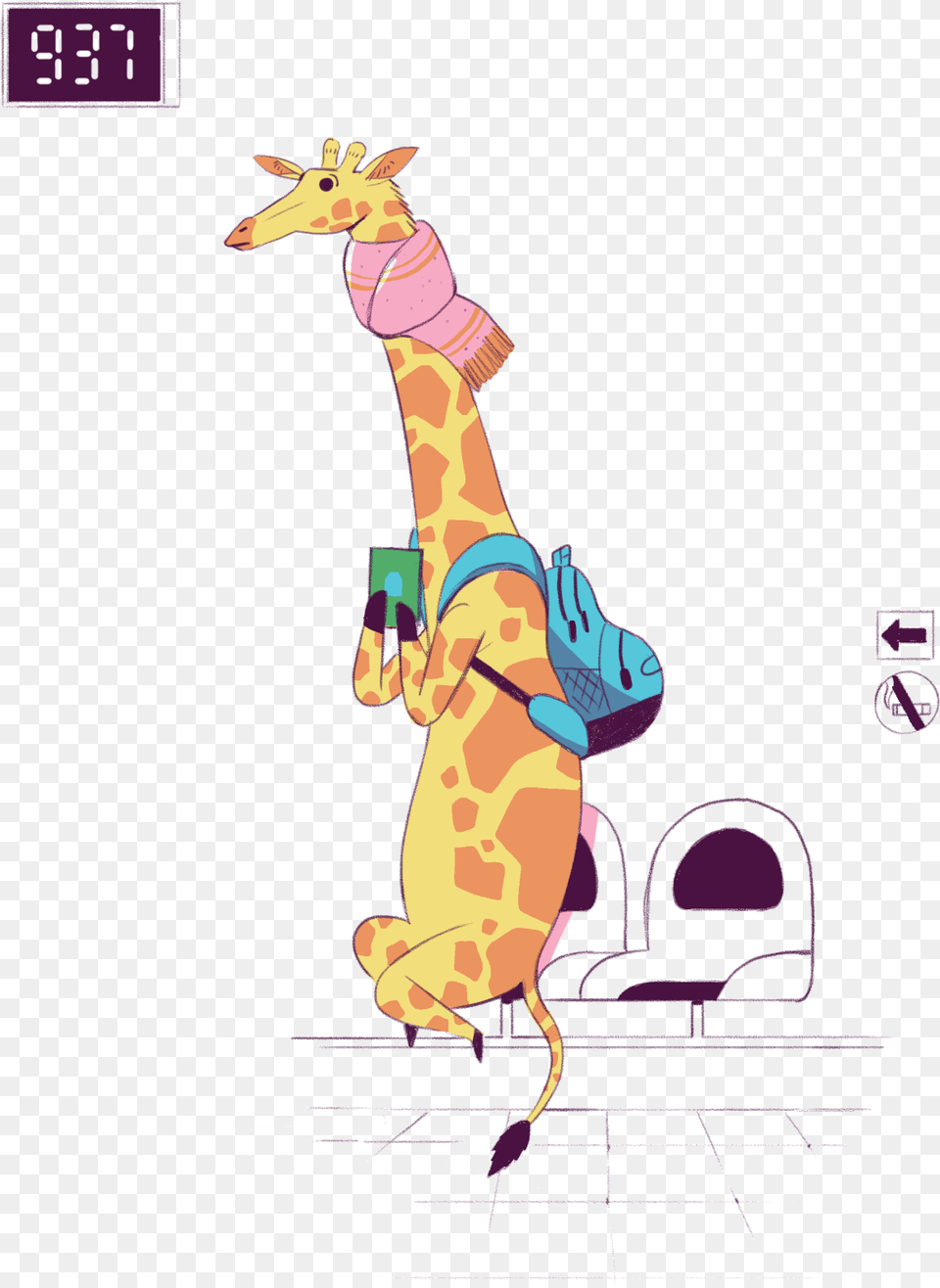 Giraffe, Animal, Mammal, Wildlife Free Png Download