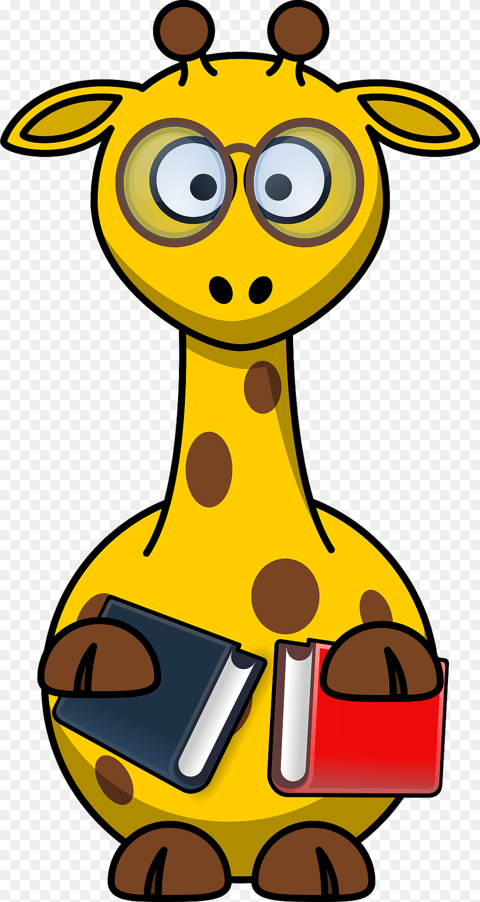 Giraffe Bookworm Clipart, Nature, Outdoors, Snow, Snowman Png Image