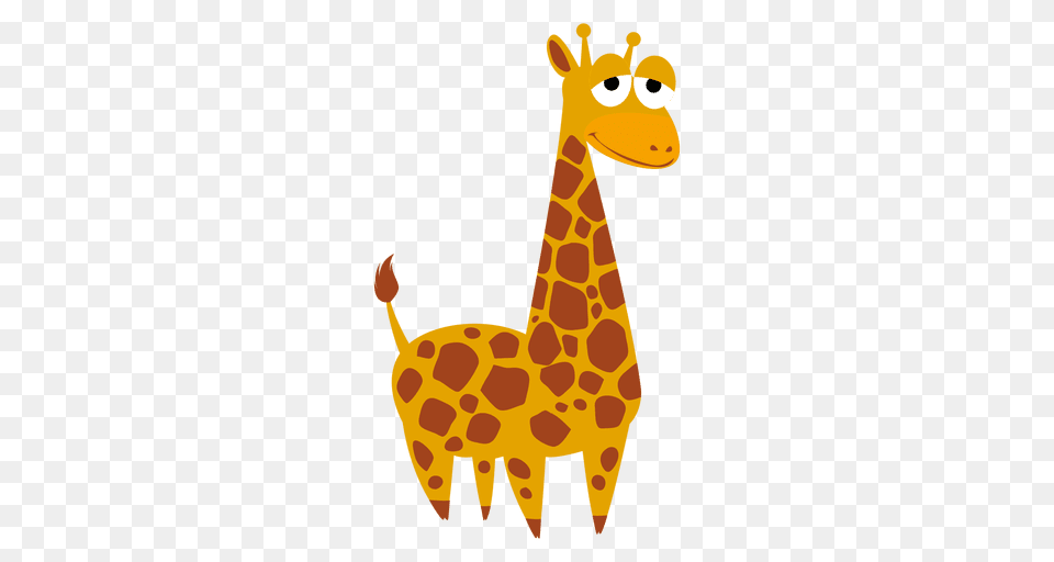 Giraffe Cartoon, Animal, Mammal, Wildlife Png Image