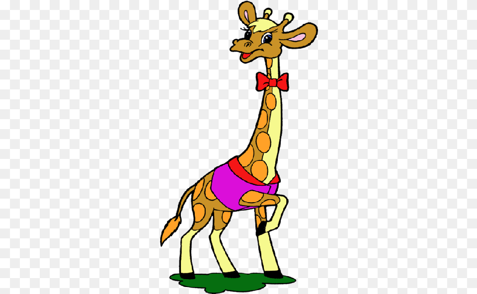 Giraffe Cartoon Animal Clip Art Images, Person, Mammal, Wildlife, Accessories Png