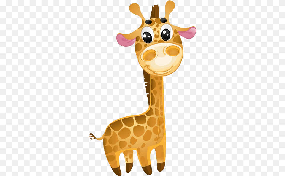 Giraffe Cartoon Animal Cute Giraffe Vector Giraffe Cute Cartoon Animals, Mammal, Wildlife, Dinosaur, Reptile Free Png