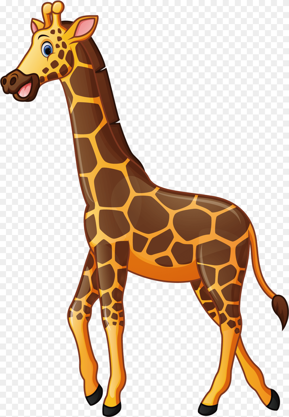 Giraffe Cartoon Illustration Transparent Background Giraffe Clipart, Animal, Mammal, Wildlife Png