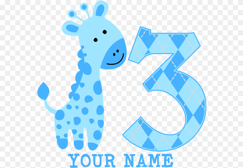 Giraffe Clipart Blue Blue Baby Giraffe Clipart, Animal, Bear, Mammal, Wildlife Free Png Download