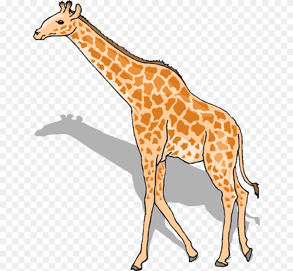Giraffe Clipart Giraffe Gif Clipart, Animal, Mammal, Wildlife Free Png Download