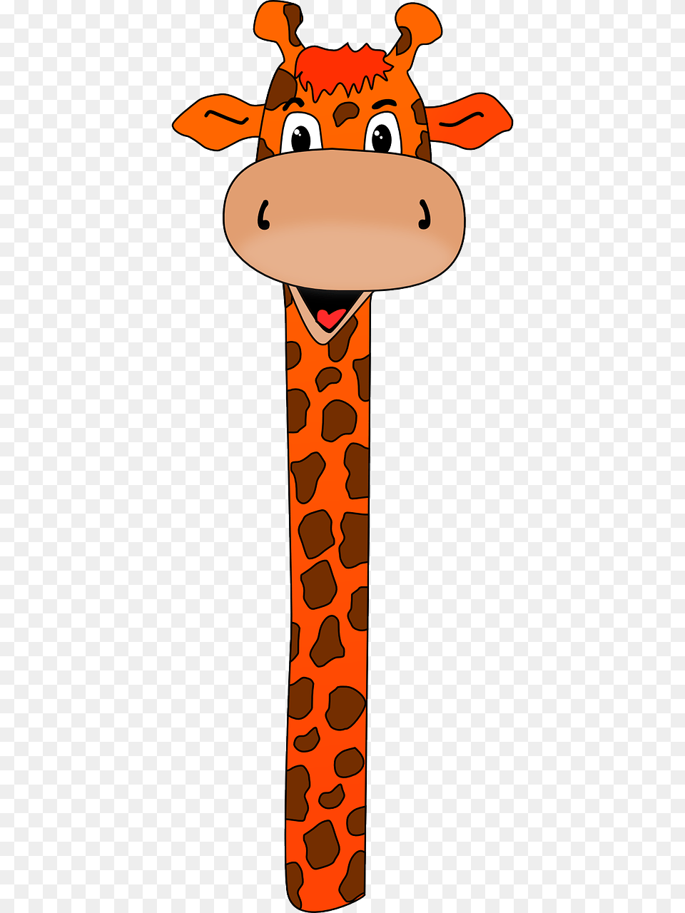 Giraffe Clipart Giraffe Head, Animal, Mammal, Cross, Symbol Free Png Download