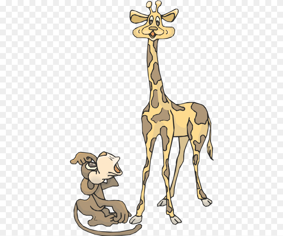 Giraffe Clipart Giraffe Reindeer Gold Monkey And Giraffe, Animal, Mammal, Wildlife, Kangaroo Png Image