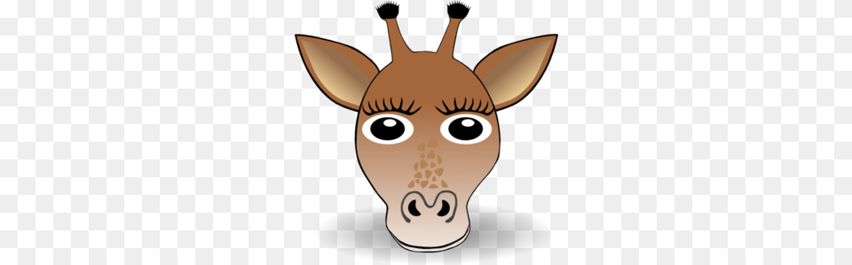 Giraffe Face Clip Art, Animal, Mammal, Fish, Sea Life Free Png Download