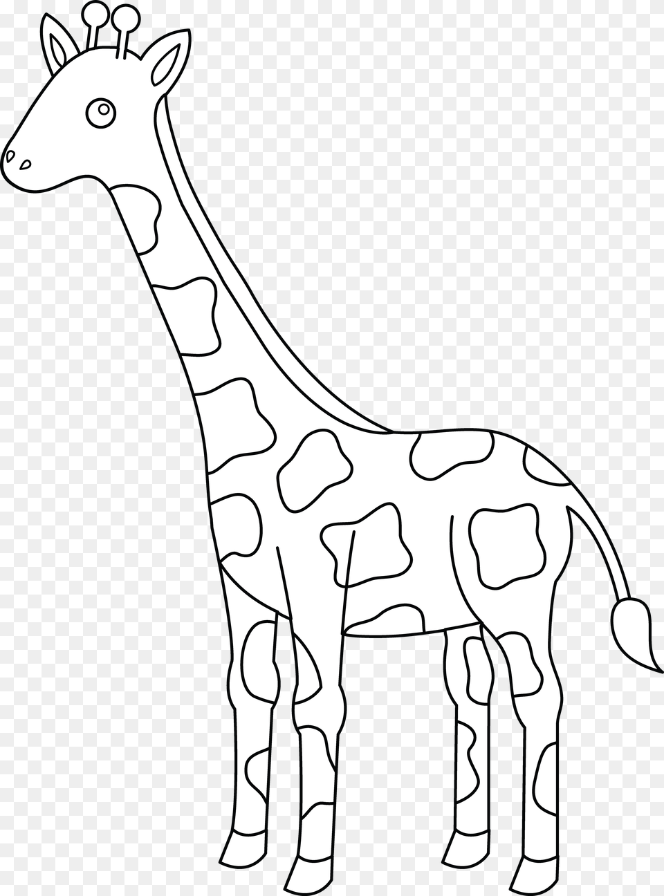 Giraffe Giraf Cartoon Black Background, Art, Animal, Drawing, Kangaroo Free Png