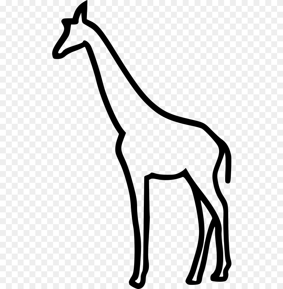 Giraffe Giraffe Icon, Stencil, Bow, Weapon, Animal Free Transparent Png