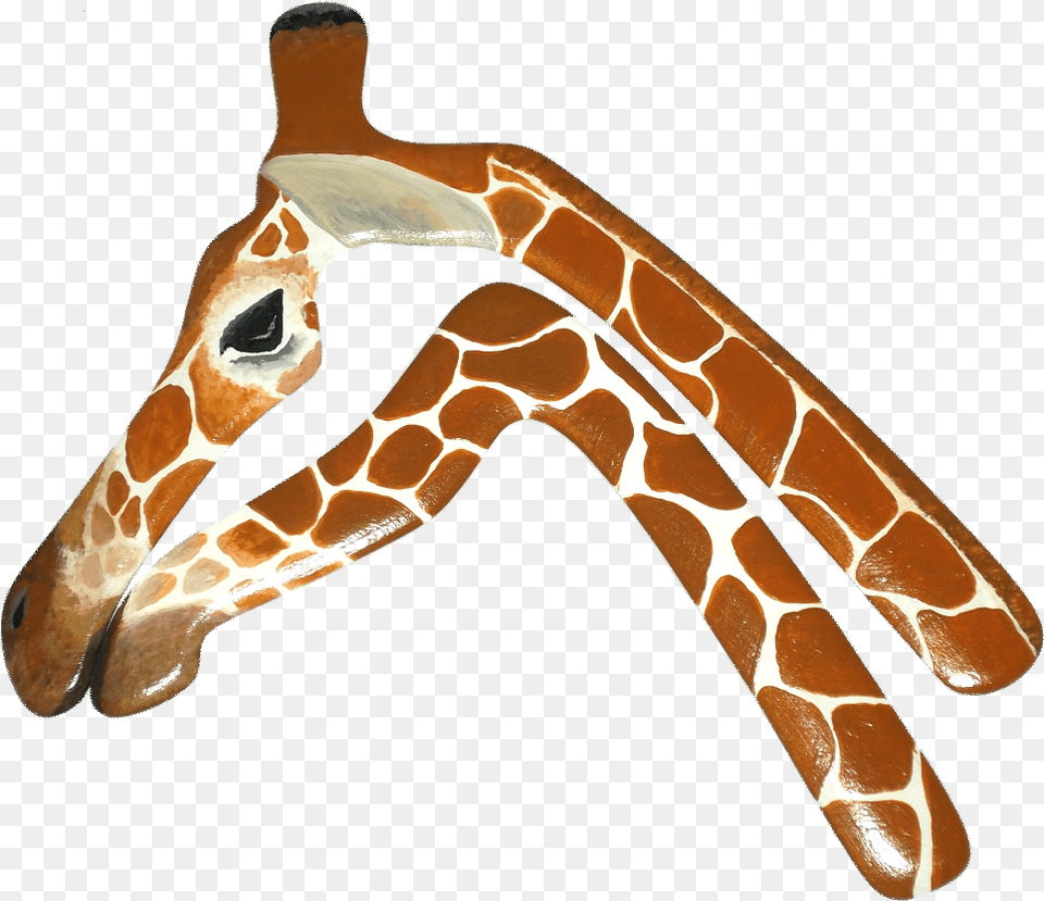 Giraffe Head Composed Of Two Boomerangs Giraffe, Animal, Mammal, Wildlife Png Image