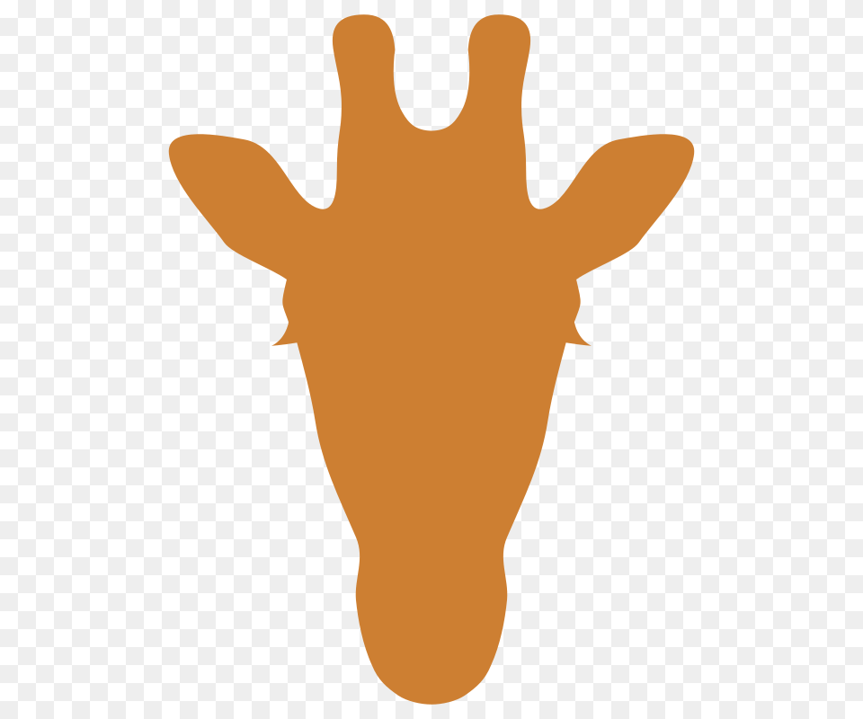 Giraffe Head Silhouette Clipart, Body Part, Cross, Finger, Hand Png