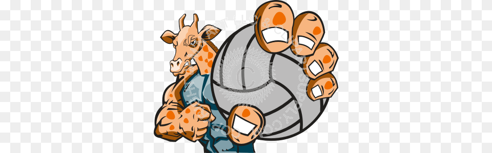 Giraffe Holding Volleyball, Sport, Ball, Football, Soccer Ball Free Png