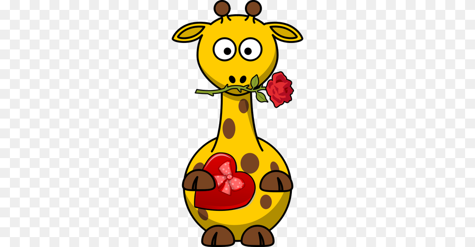 Giraffe In Love Vector Clip Art, Cutlery, Spoon, Pattern, Food Free Transparent Png