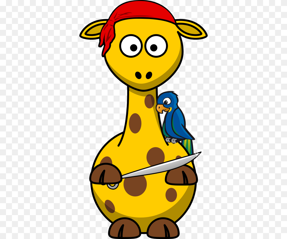 Giraffe Pirat, Animal, Beak, Bird, Cutlery Free Png