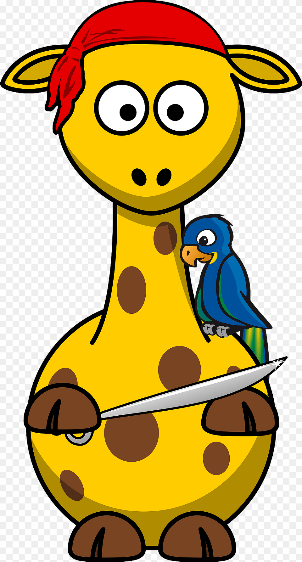 Giraffe Pirate Clipart, Animal, Beak, Bird, Nature Png