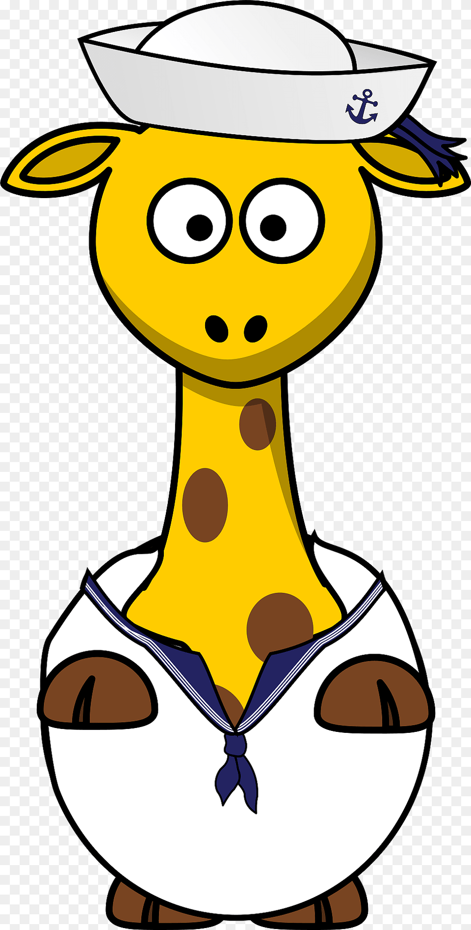 Giraffe Sailor Clipart, Cartoon, Nature, Outdoors, Snow Free Png Download