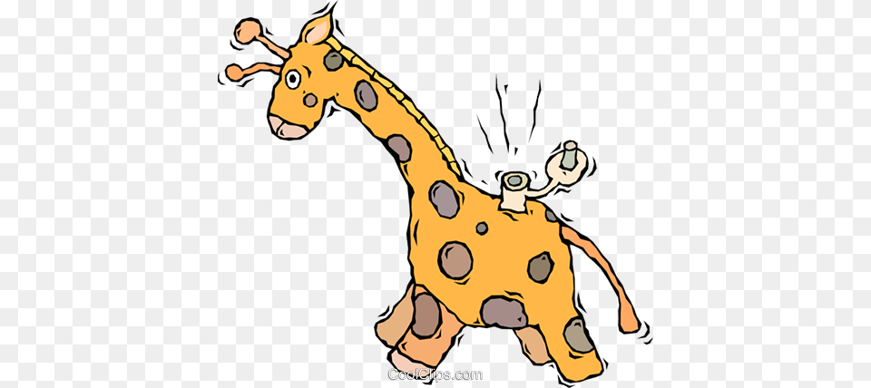 Giraffe Toy Wind Up Toy Royalty Free Vector Clip Art, Animal, Kangaroo, Mammal, Baby Png Image