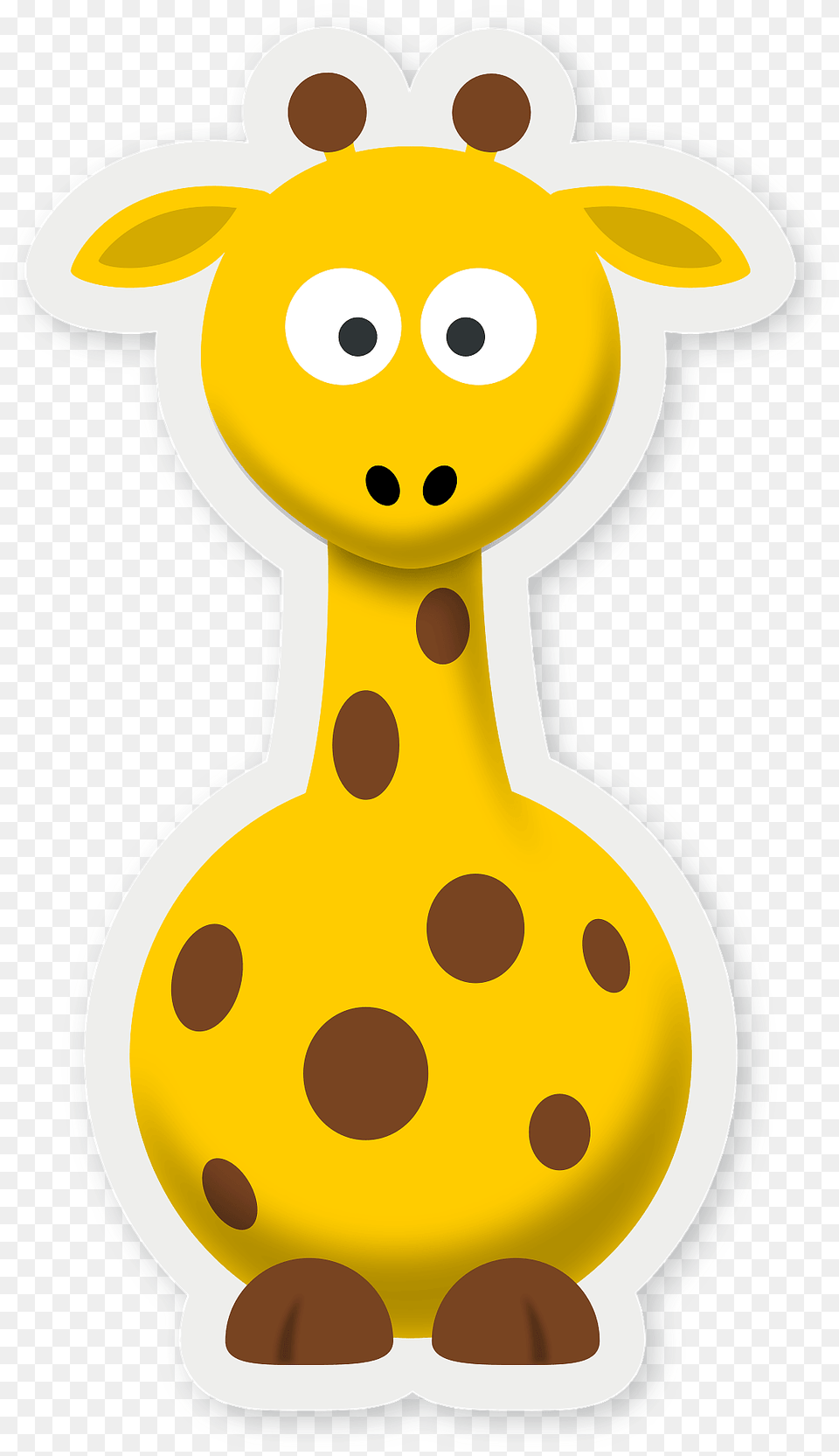 Giraffe With A White Border Clipart, Food, Sweets, Nature, Outdoors Free Png Download