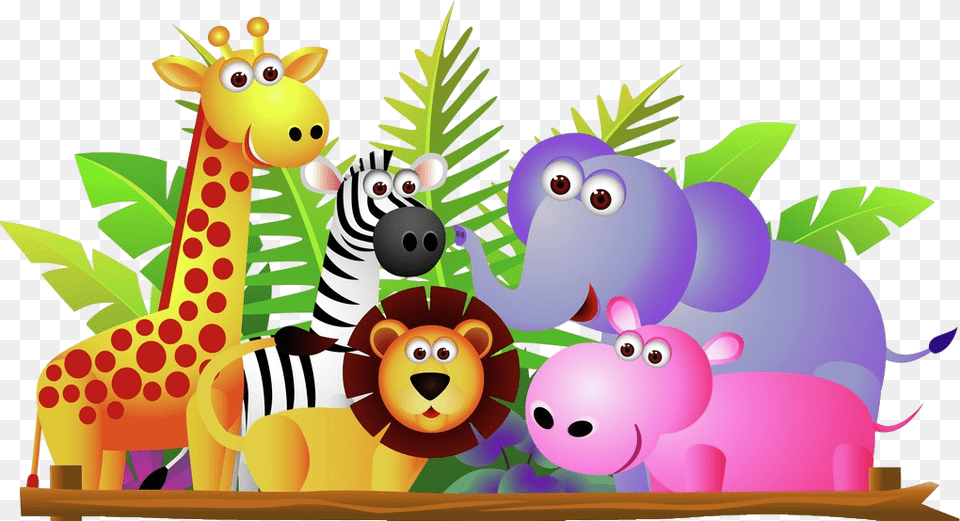 Giraffe Zebra And Elephant Wild Animals Clipart, Art, Graphics, People, Person Free Transparent Png