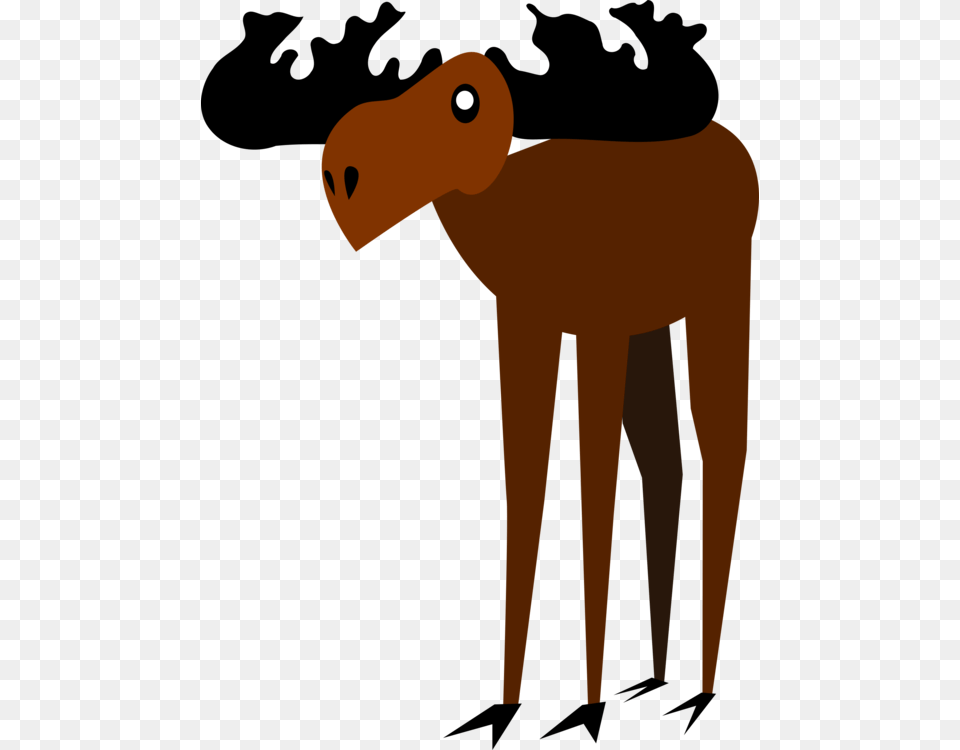 Giraffidaehuman Behaviorwildlife Moose, Animal, Mammal, Adult, Male Free Png