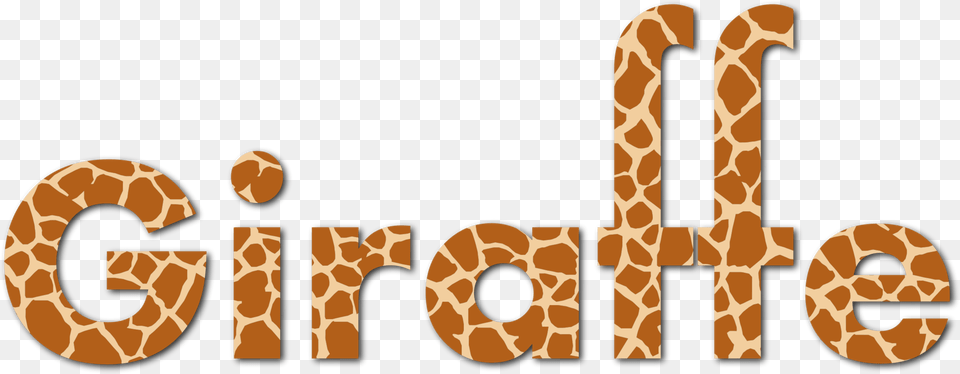 Giraffidaetextgiraffe Giraffe Fonts Free Download, Animal, Mammal, Wildlife, Text Png Image
