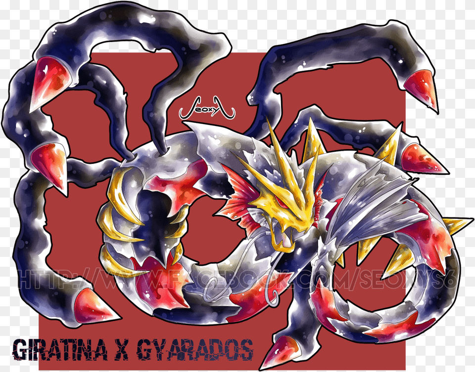 Giratina X Gyarados More On My Art, Dragon Free Png
