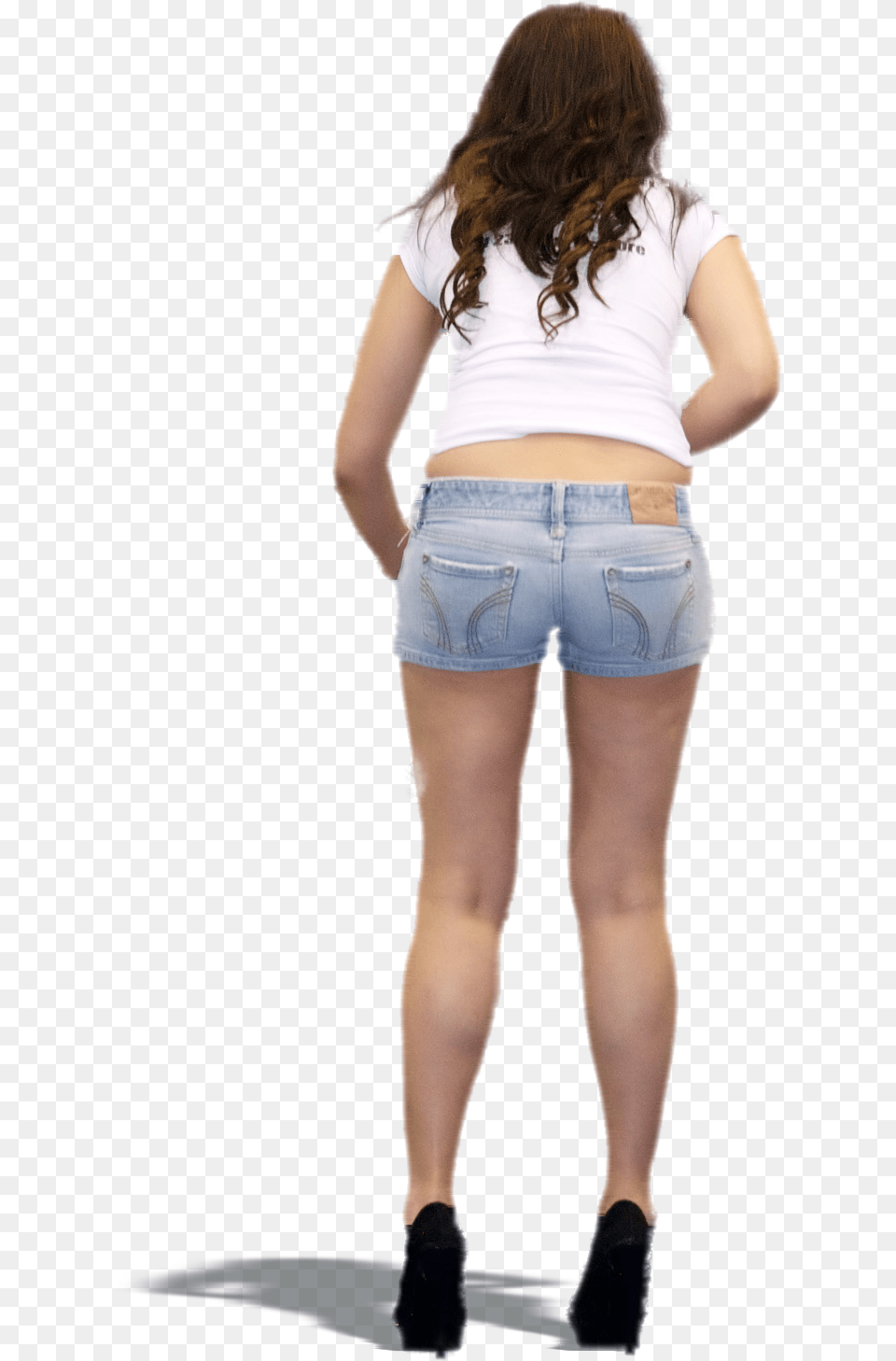 Girl, Back, Body Part, Clothing, Shorts Png Image