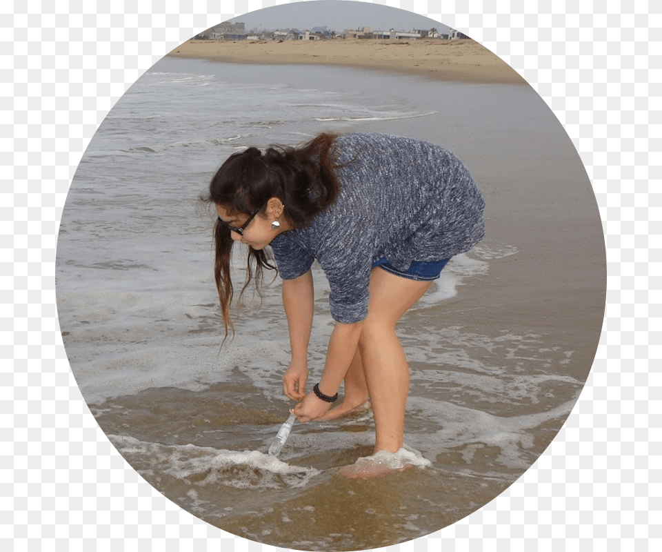 Girl, Adult, Water, Shorts, Shoreline Free Png Download