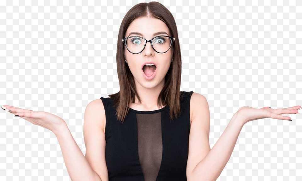 Girl, Head, Surprised, Face, Person Free Png Download