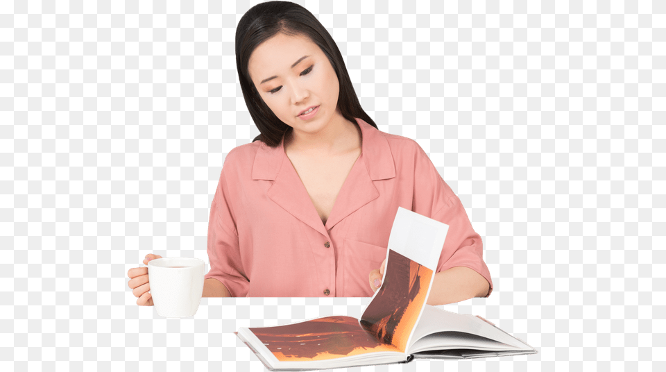 Girl, Adult, Female, Person, Reading Png Image