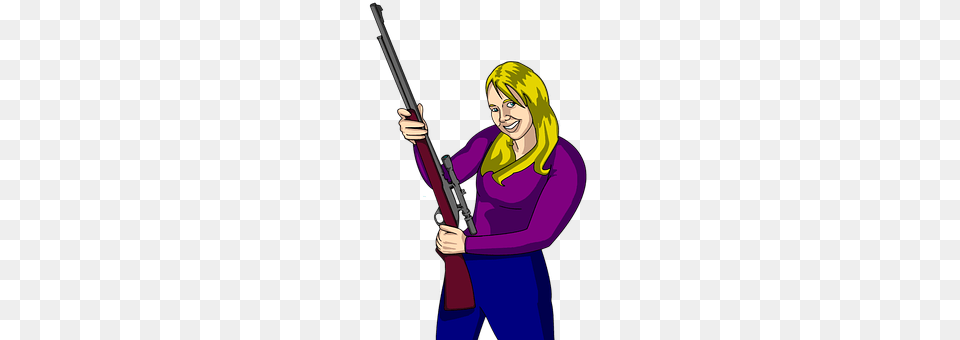 Girl Adult, Weapon, Rifle, Person Free Transparent Png