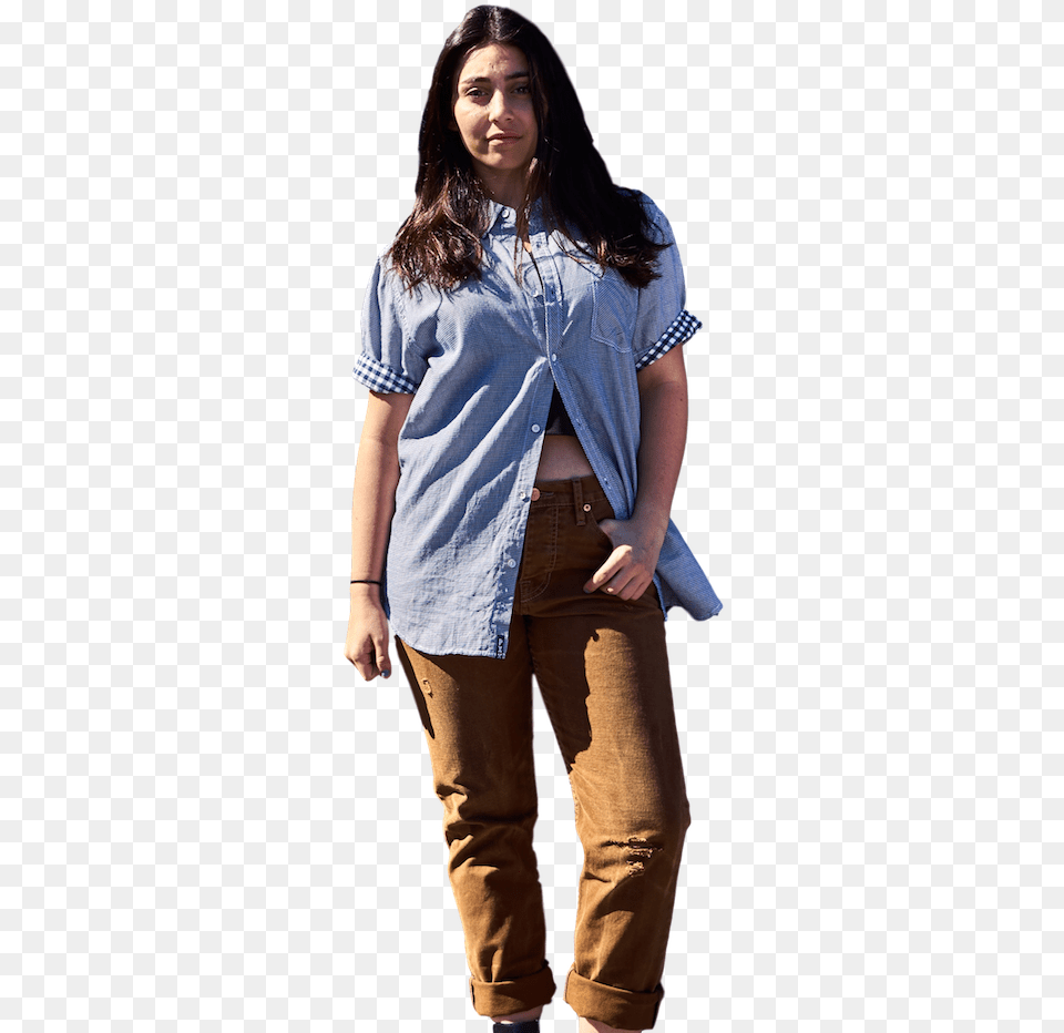Girl, Jeans, Blouse, Clothing, Pants Free Png Download
