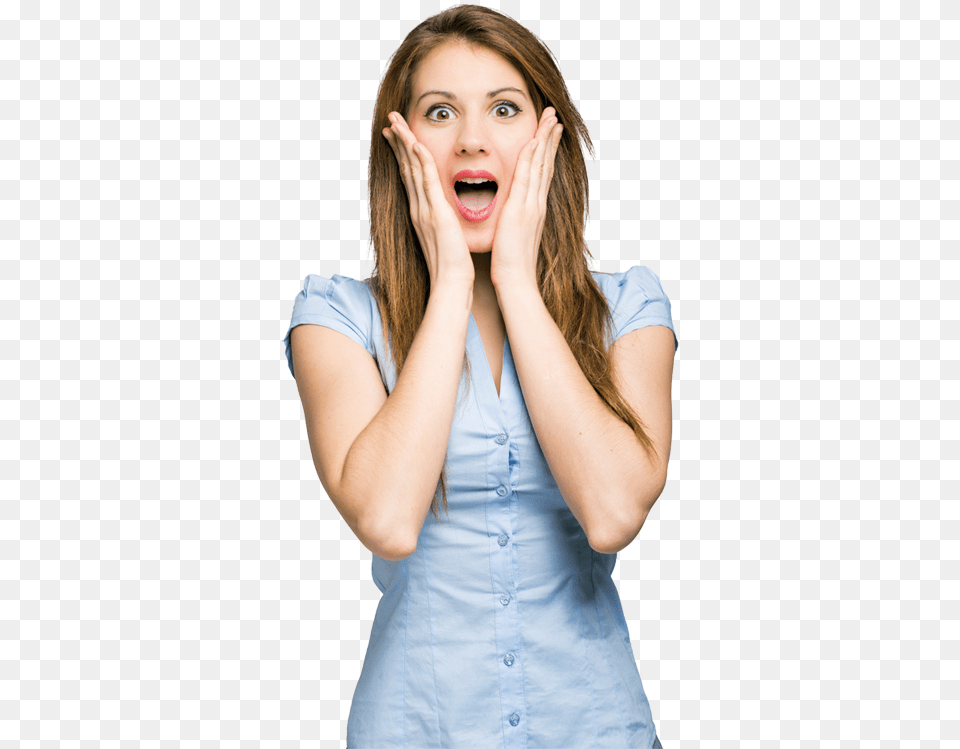 Girl, Face, Head, Person, Surprised Free Png Download