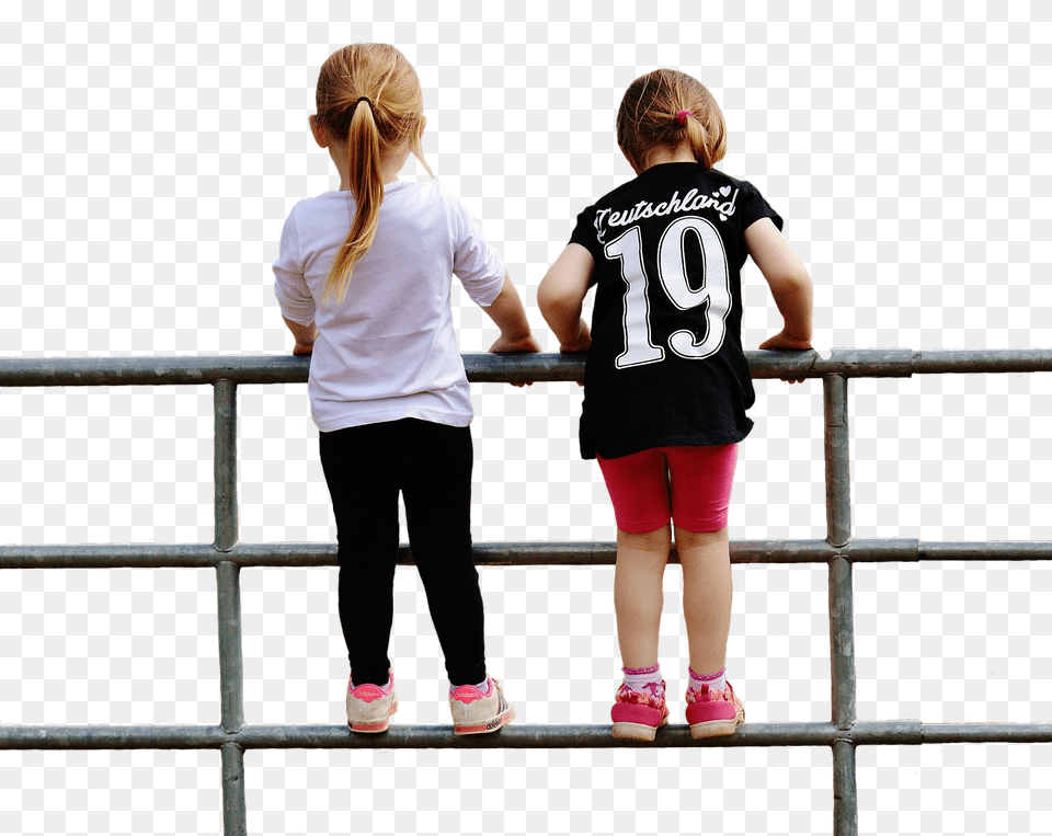 Girl Back, Shorts, Railing, Person Free Transparent Png