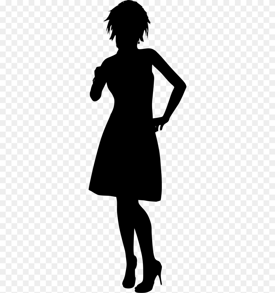 Girl, Gray Png Image