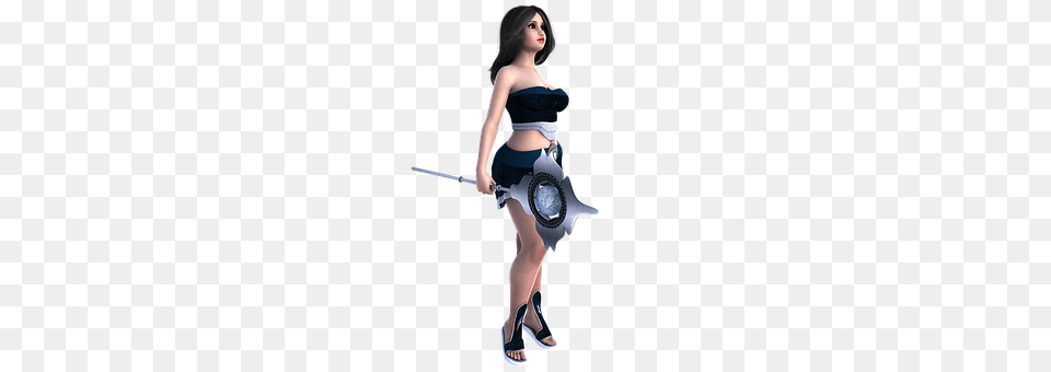 Girl Clothing, Costume, Weapon, Sword Png Image