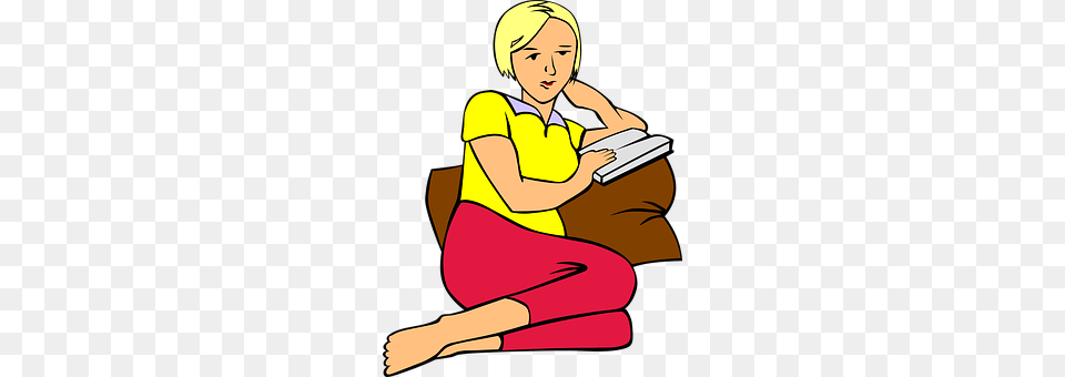 Girl Book, Reading, Publication, Person Png