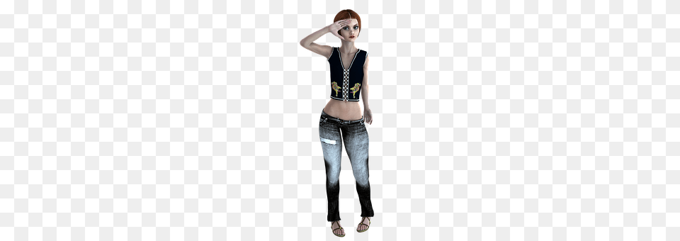 Girl Clothing, Pants, Vest, Teen Png Image