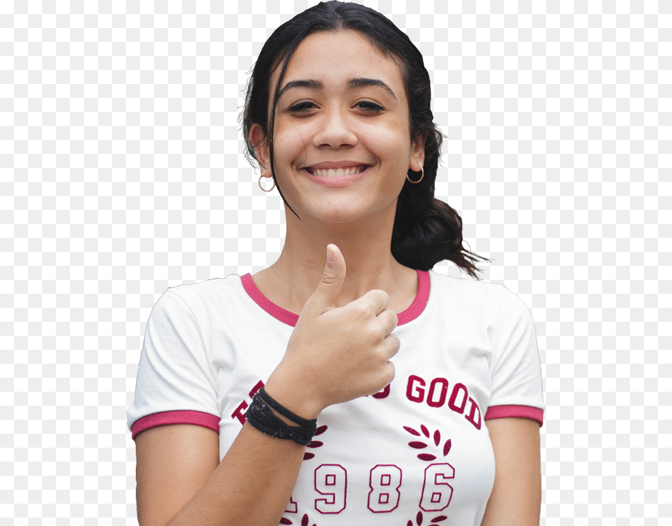 Girl, Hand, Body Part, Face, Smile Free Png